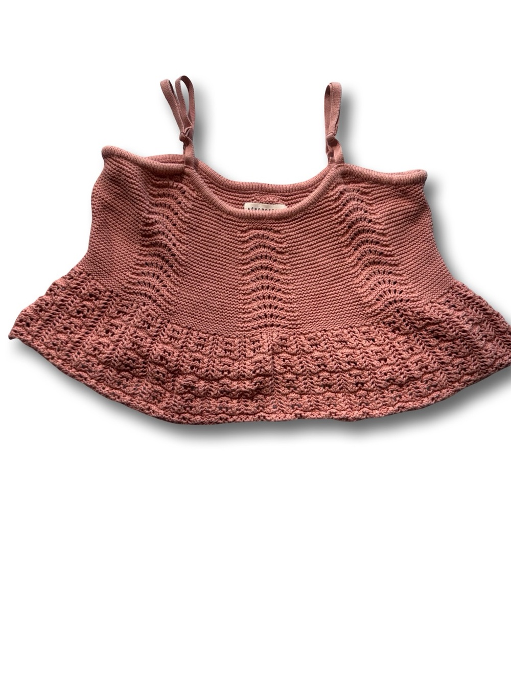 Aeropostale Peach Knit Sweater Tank